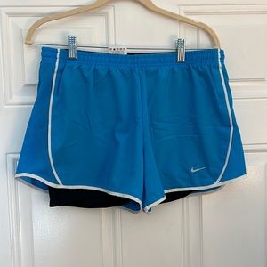 Nike Dry Fit Running Shorts, Size Large, Blue